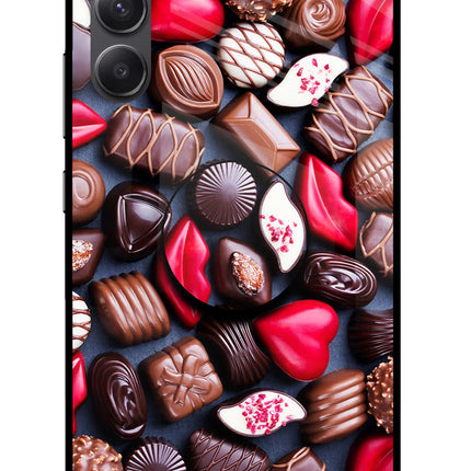Chocolates Samsung A34 5G Glass Case