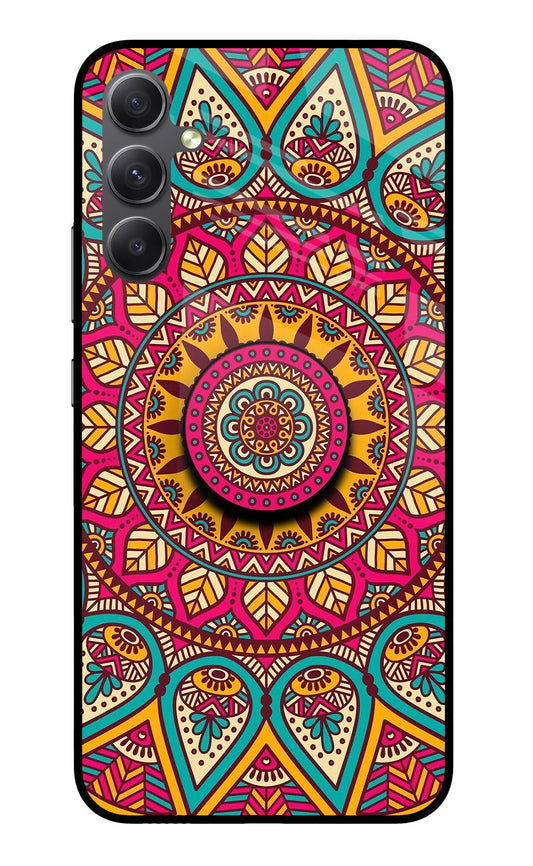 Mandala Samsung A34 5G Glass Case