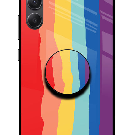 Rainbow Samsung A34 5G Glass Case