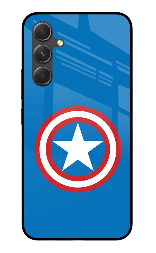 Captain America Logo Samsung A54 5G Glass Case