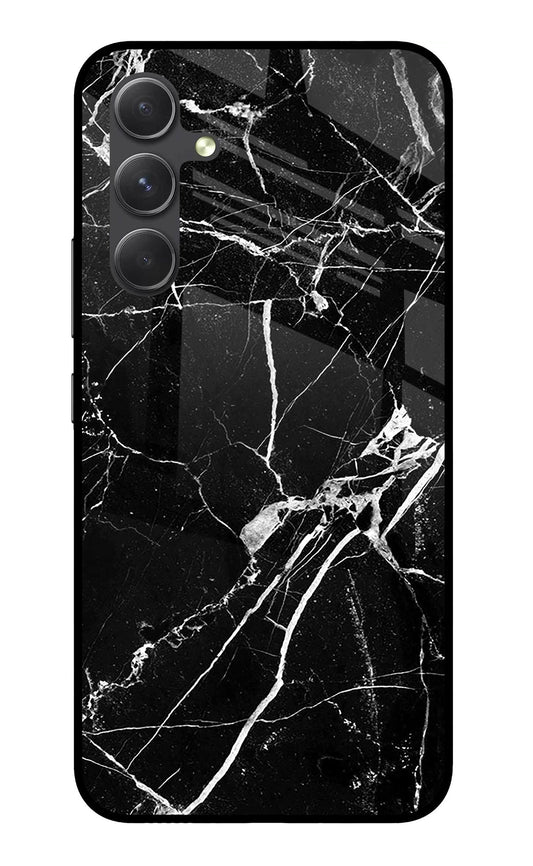 Black Marble Pattern Samsung A54 5G Glass Case