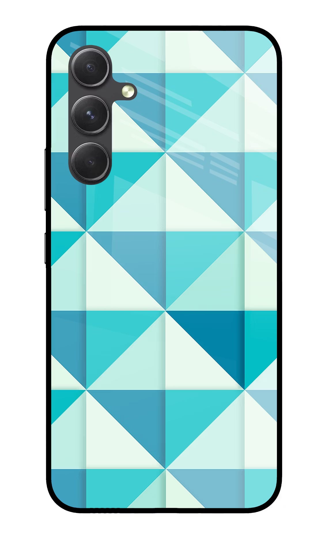 Abstract Samsung A54 5G Glass Case Back Cover by Casekaro
