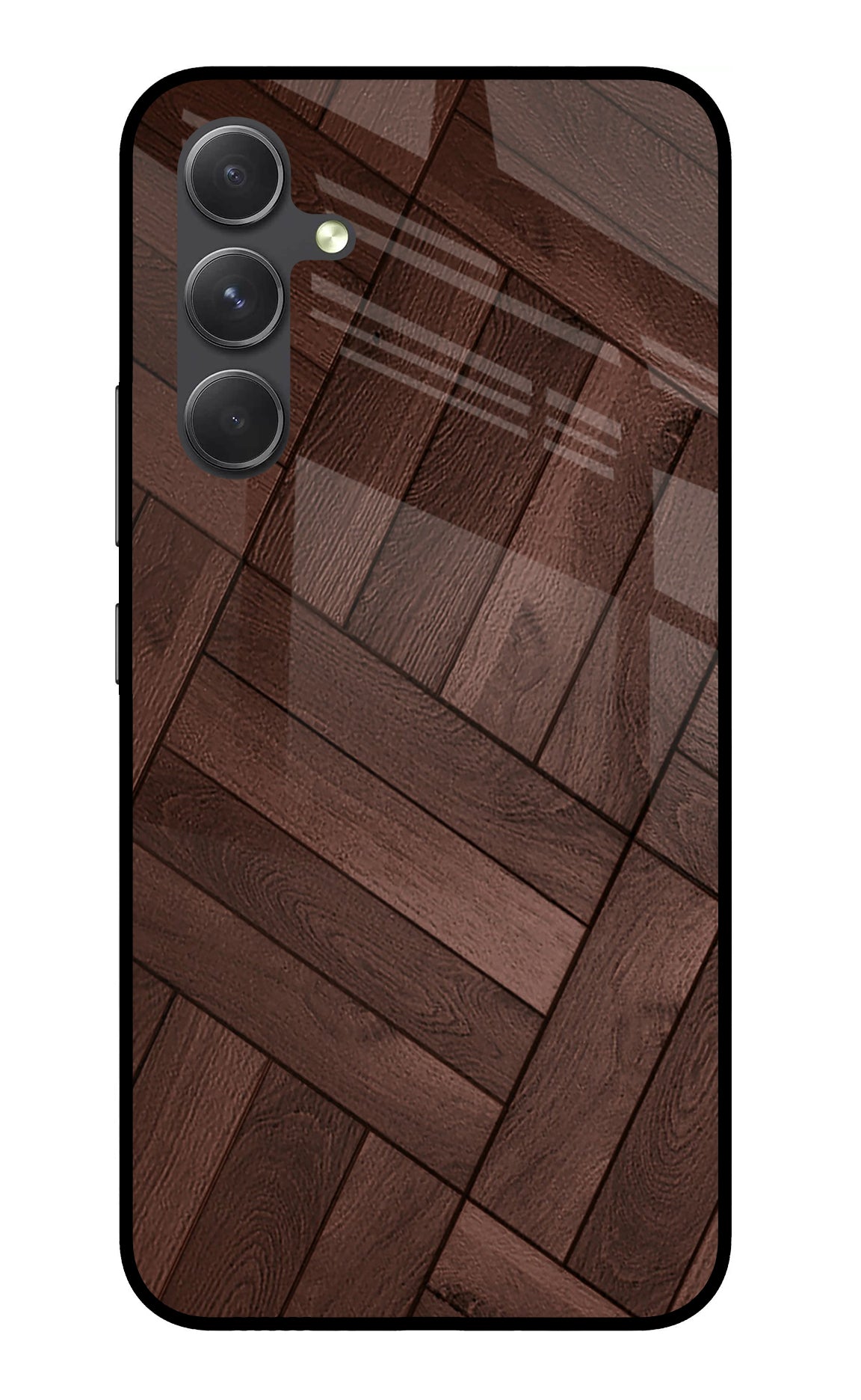 Wooden Texture Design Samsung A54 5G Glass Case