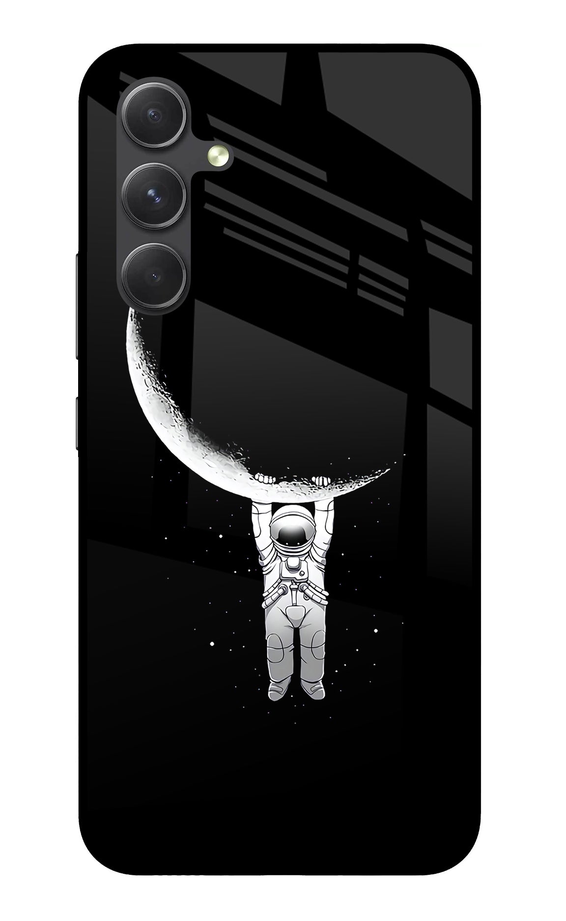 Moon Space Samsung A54 5G Glass Case