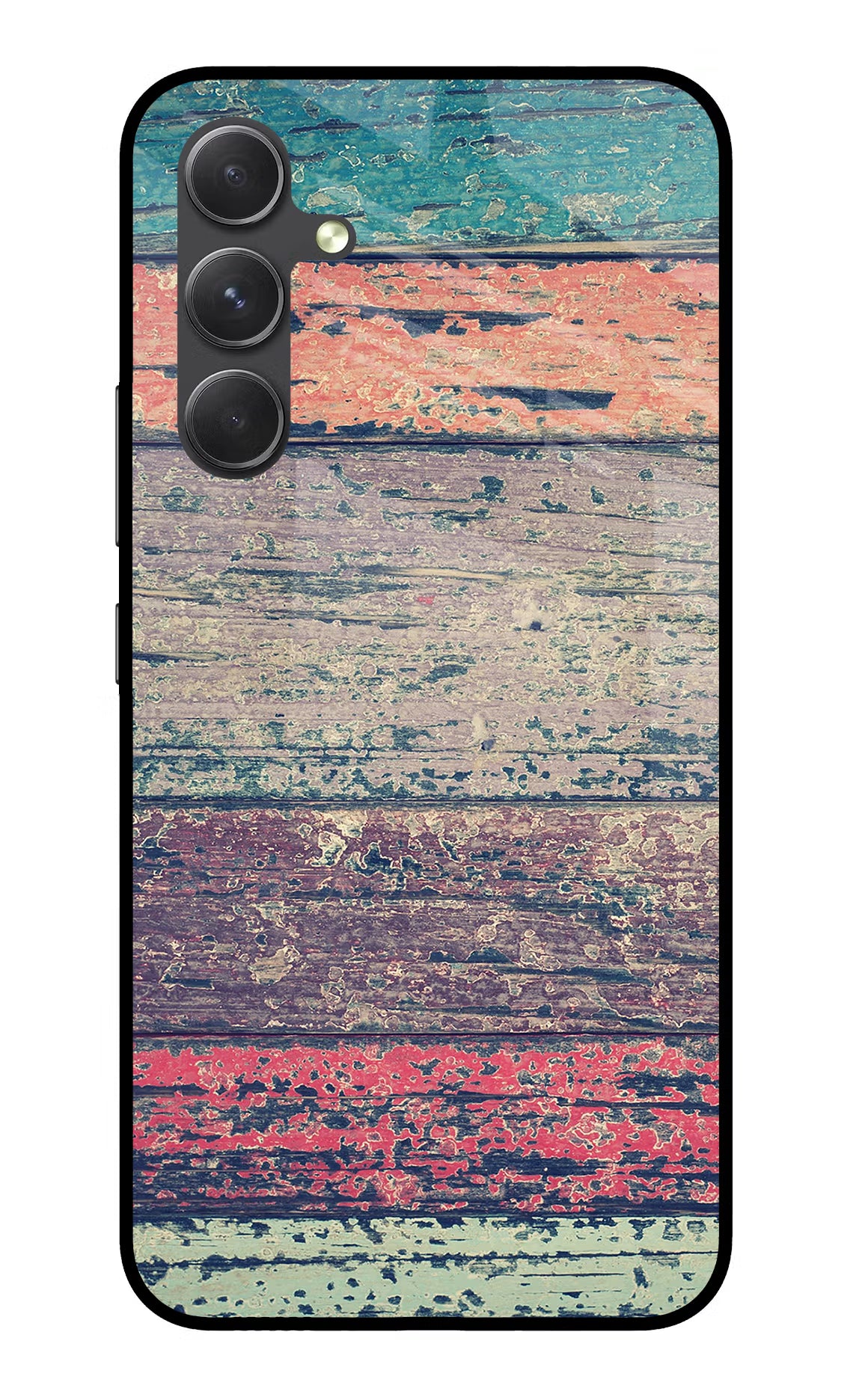 Colourful Wall Samsung A54 5G Glass Case Back Cover by Casekaro