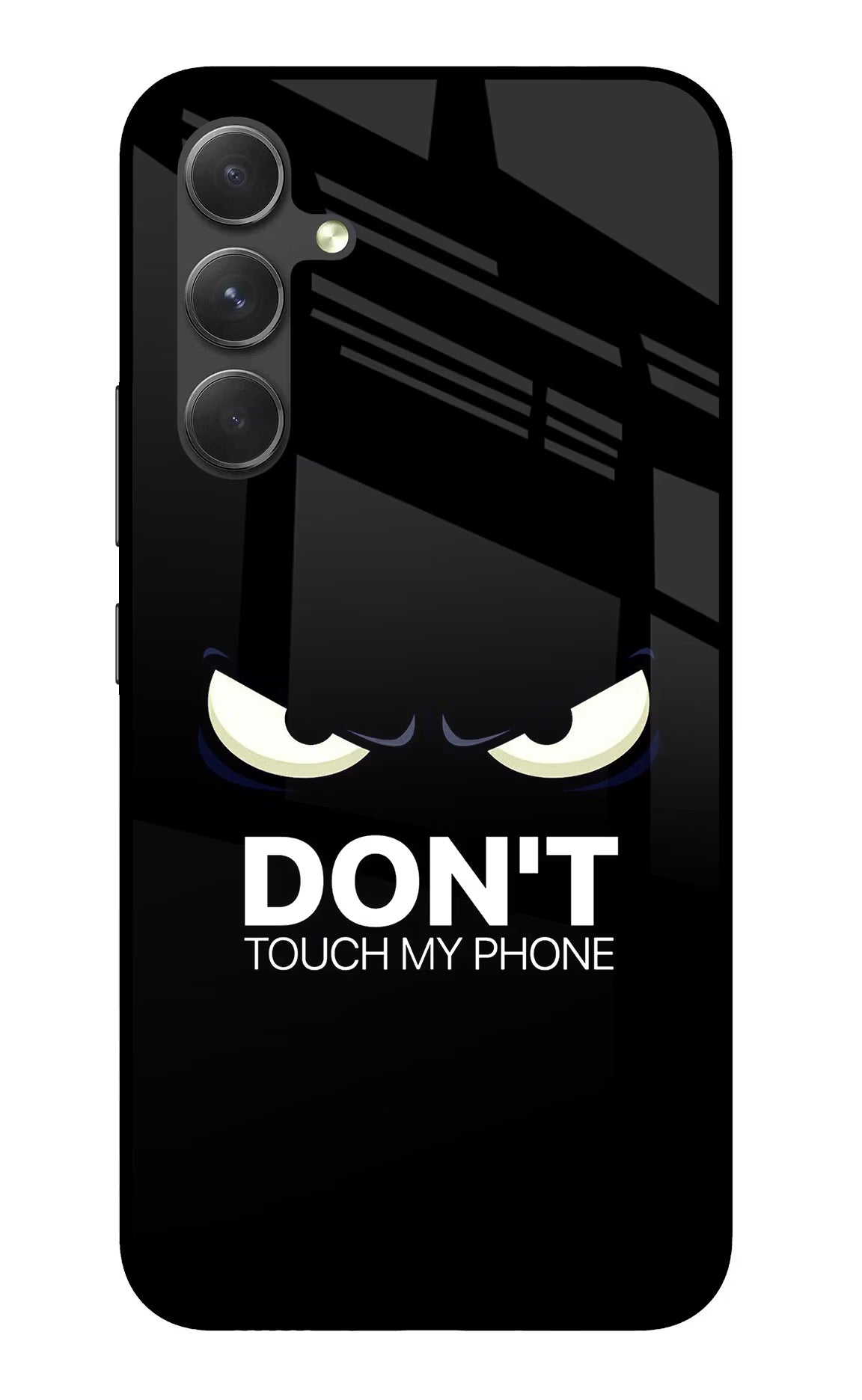 Don'T Touch My Phone Samsung A54 5G Glass Case Back Cover by Casekaro