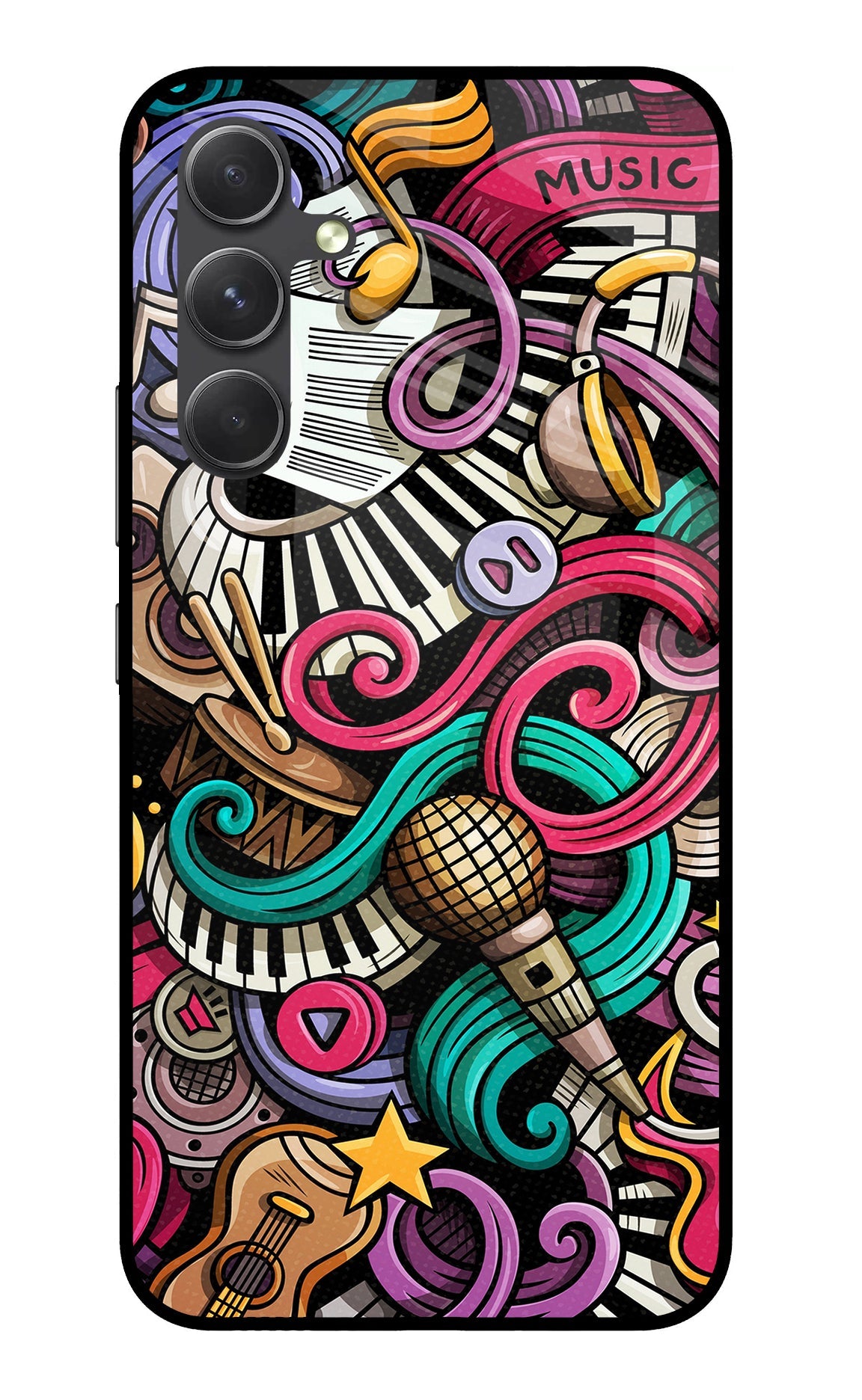 Music Abstract Samsung A54 5G Back Cover