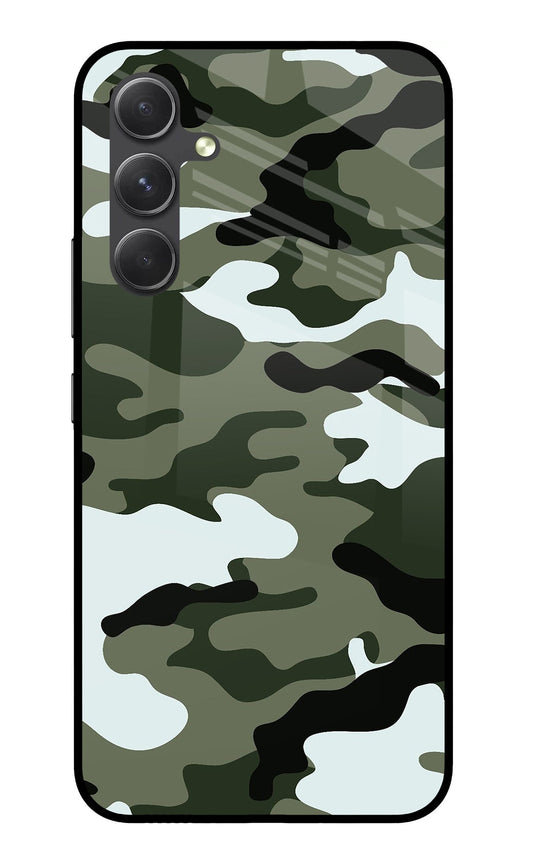 Camouflage Samsung A54 5G Glass Case