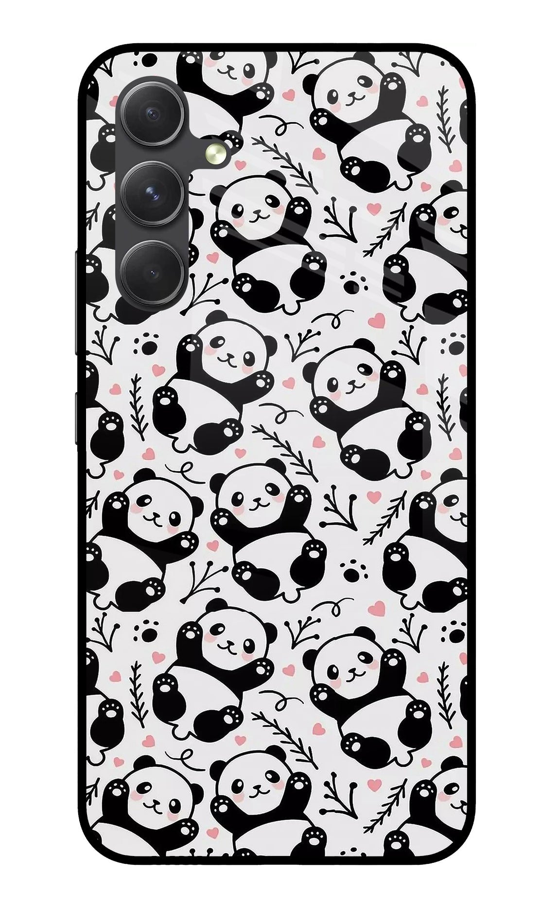 Cute Panda Samsung A54 5G Glass Case
