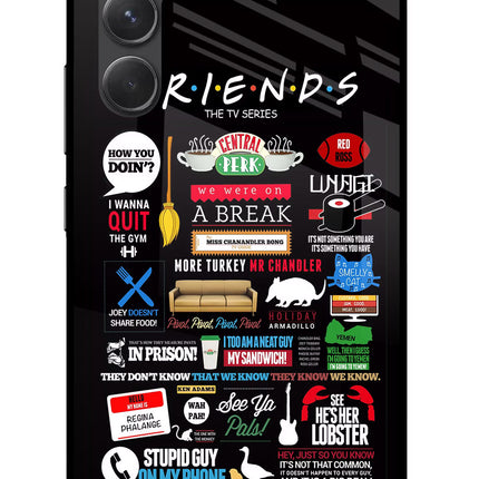 FRIENDS Samsung A54 5G Glass Case Back Cover by Casekaro