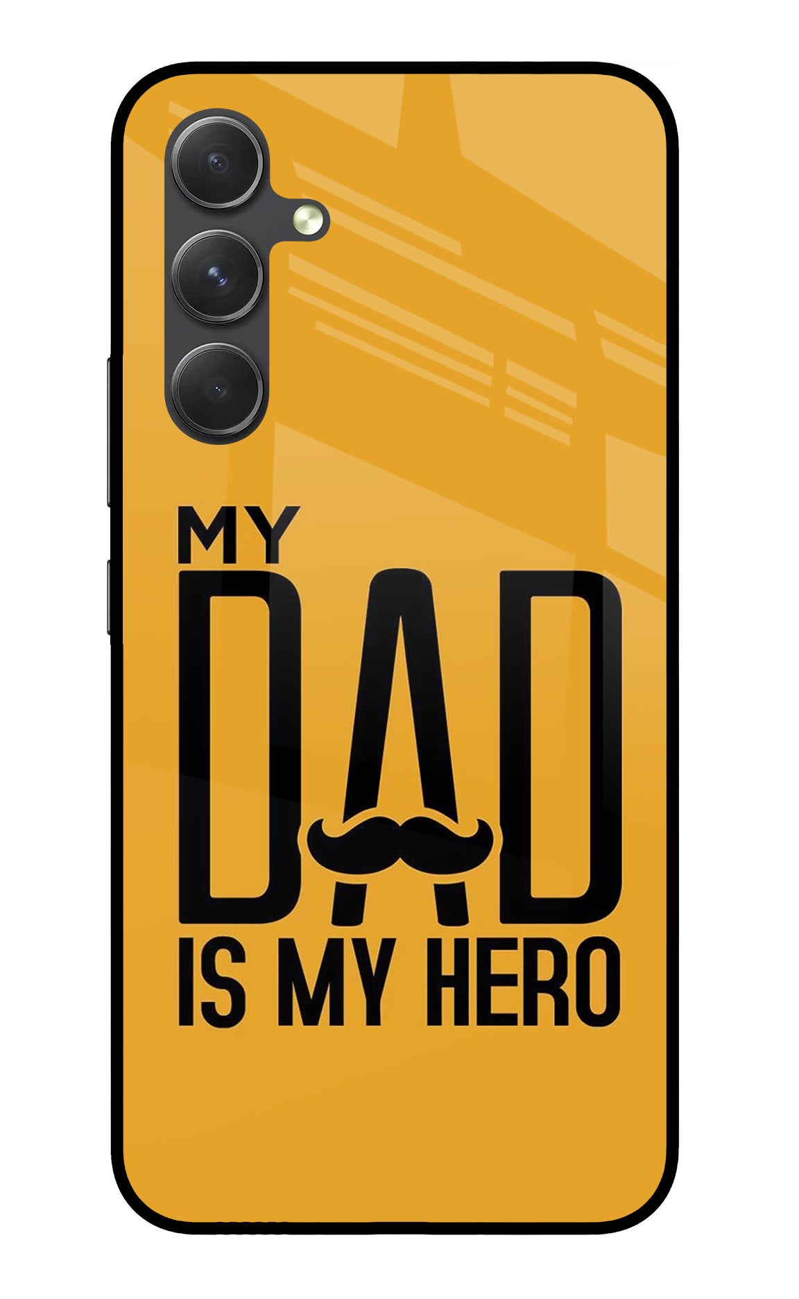 My Dad Is My Hero Samsung A54 5G Glass Case
