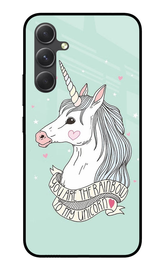 Unicorn Wallpaper Samsung A54 5G Glass Case