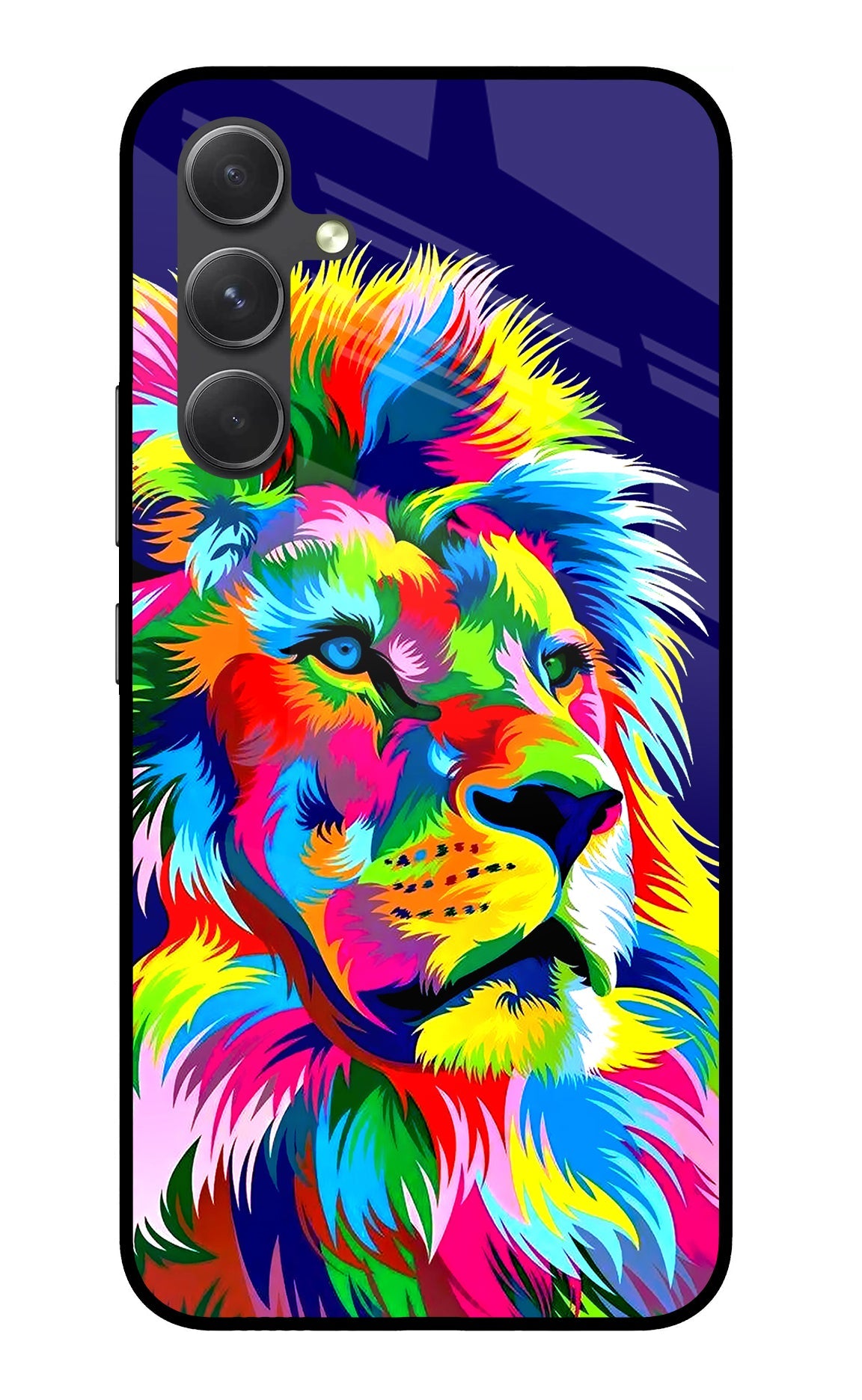 Vector Art Lion Samsung A54 5G Glass Case