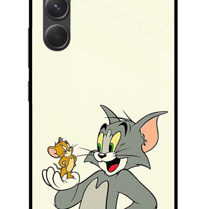 Tom & Jerry Samsung A54 5G Glass Case Back Cover by Casekaro