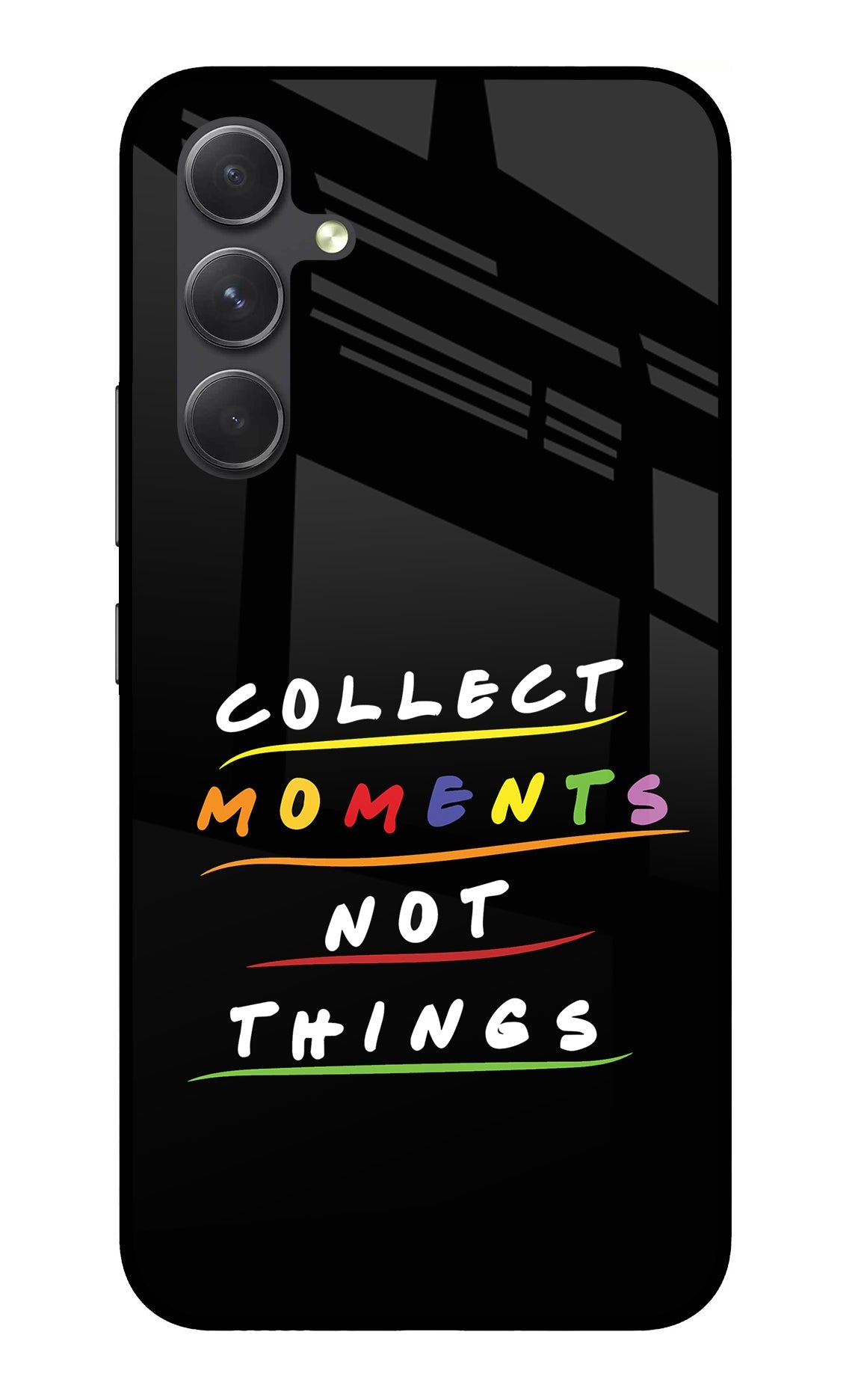 Collect Moments Not Things Samsung A54 5G Glass Case