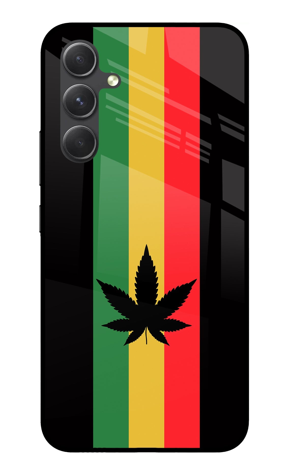 Weed Flag Samsung A54 5G Glass Case