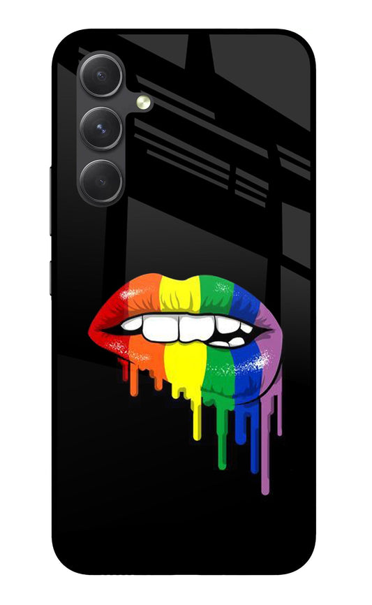 Lips Biting Samsung A54 5G Glass Case