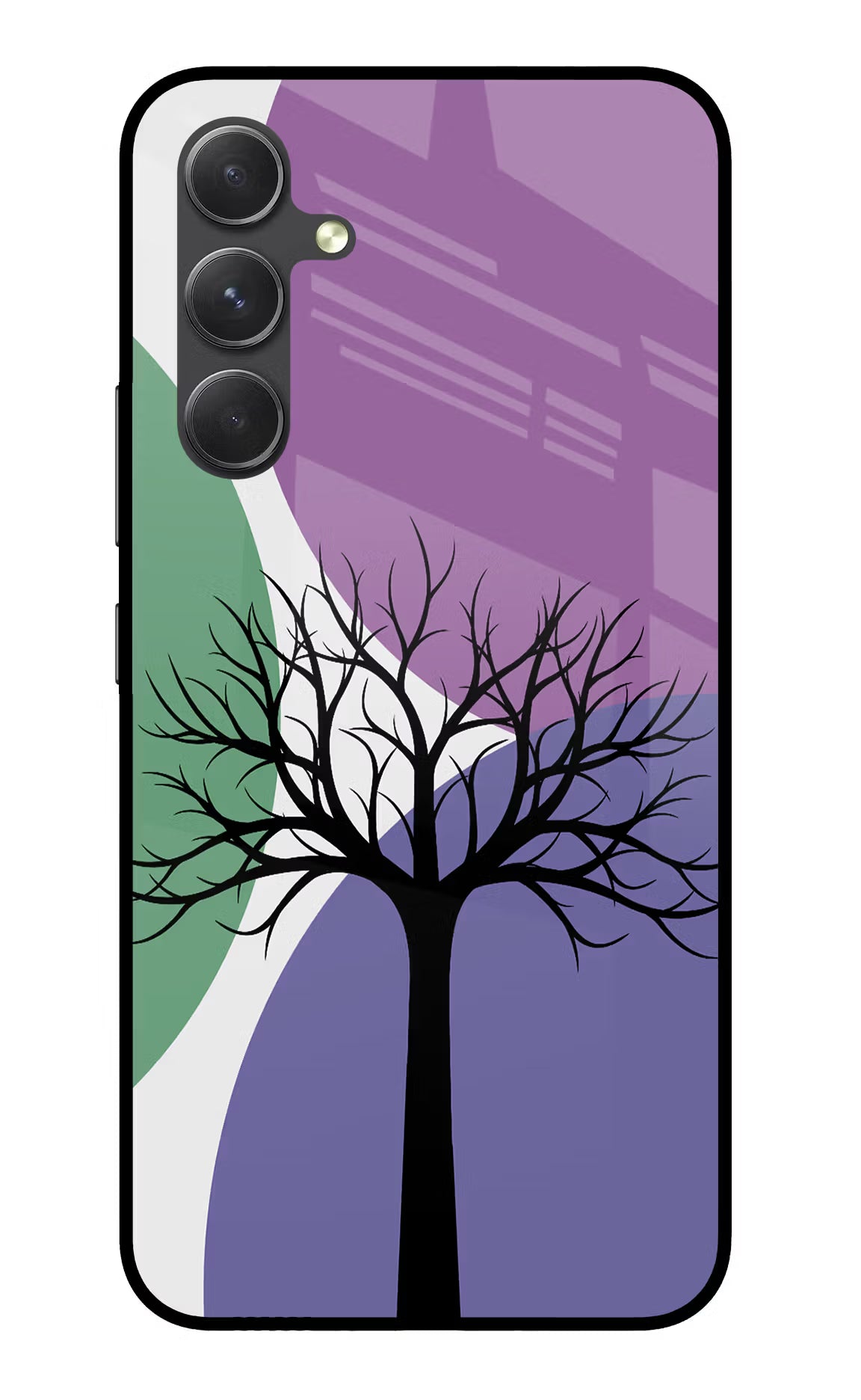 Tree Art Samsung A54 5G Glass Case Back Cover by Casekaro