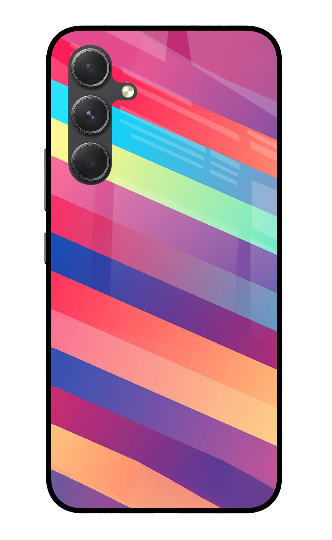 Stripes color Samsung A54 5G Glass Case