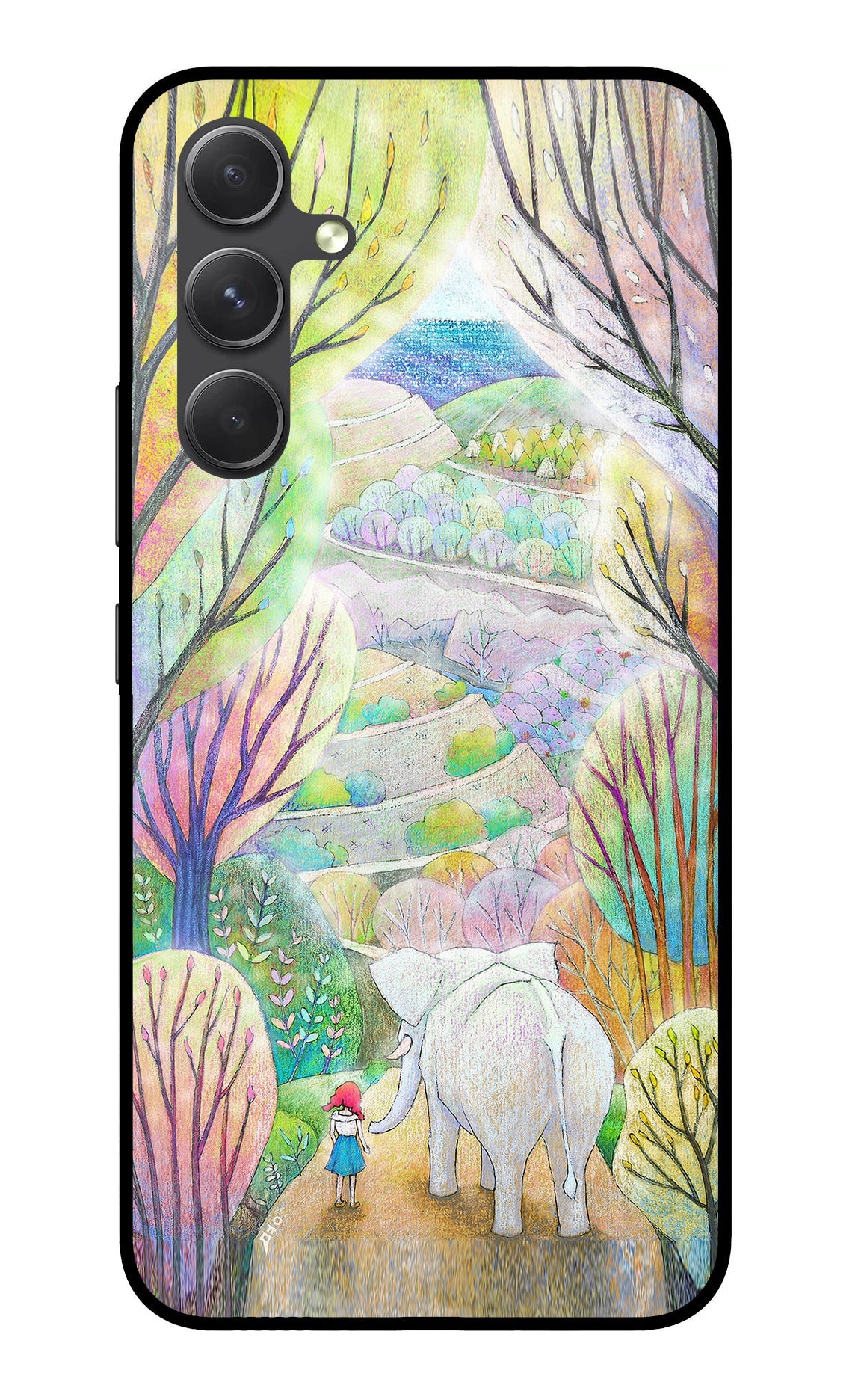 Nature Painting Samsung A54 5G Glass Case