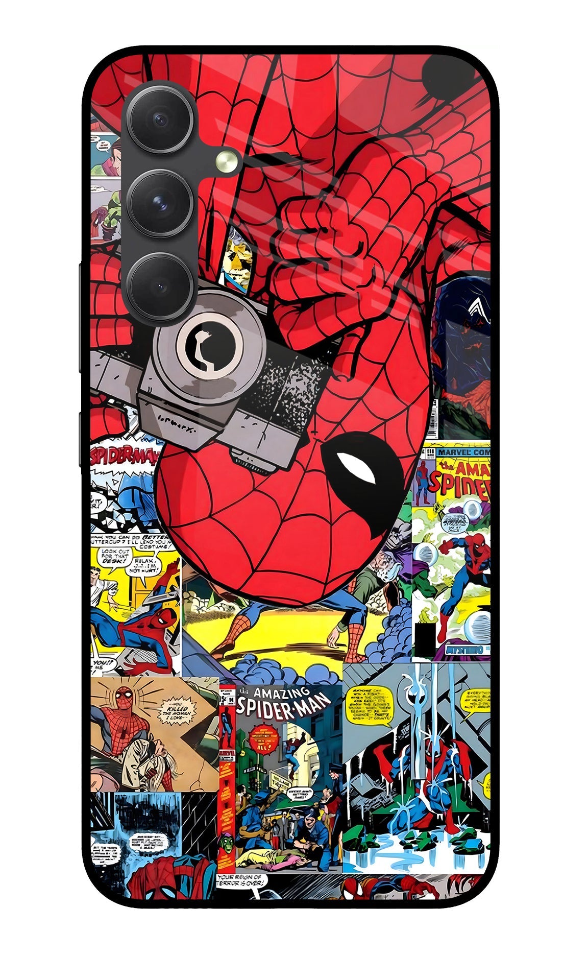 Spider Man Samsung A54 5G Glass Case