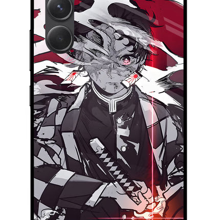 Demon Slayer Samsung A54 5G Glass Case Back Cover by Casekaro