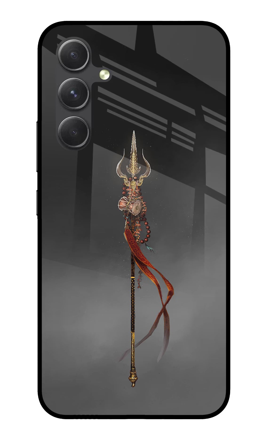 Shiv Trishul Samsung A54 5G Glass Case Back Cover by Casekaro