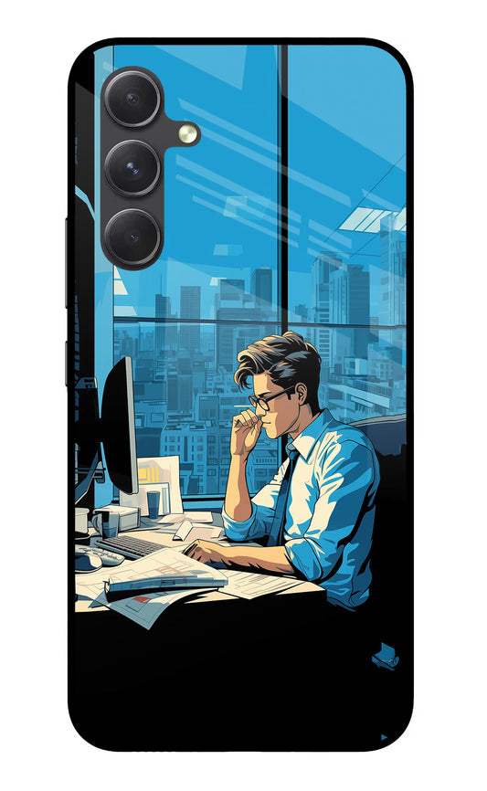 Focused Hustler (AI Generated) Samsung A54 5G Glass Case