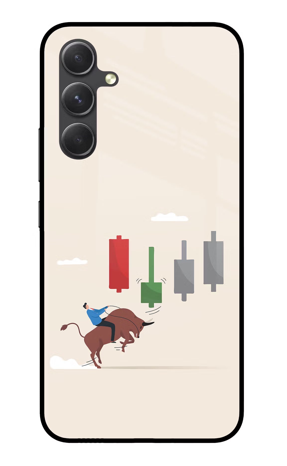 Bull Trading Momentum Samsung A54 5G Glass Case