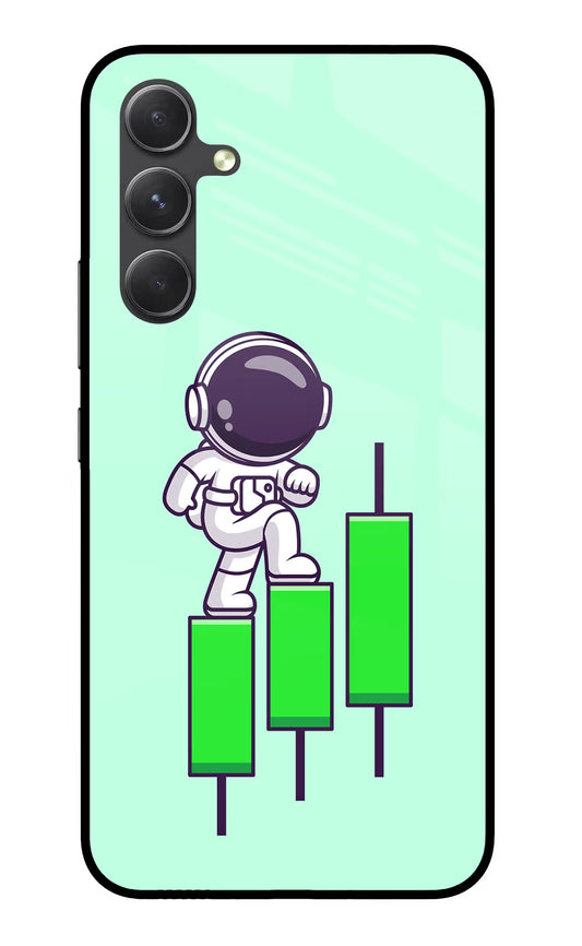 Astronaut Trader Samsung A54 5G Glass Case