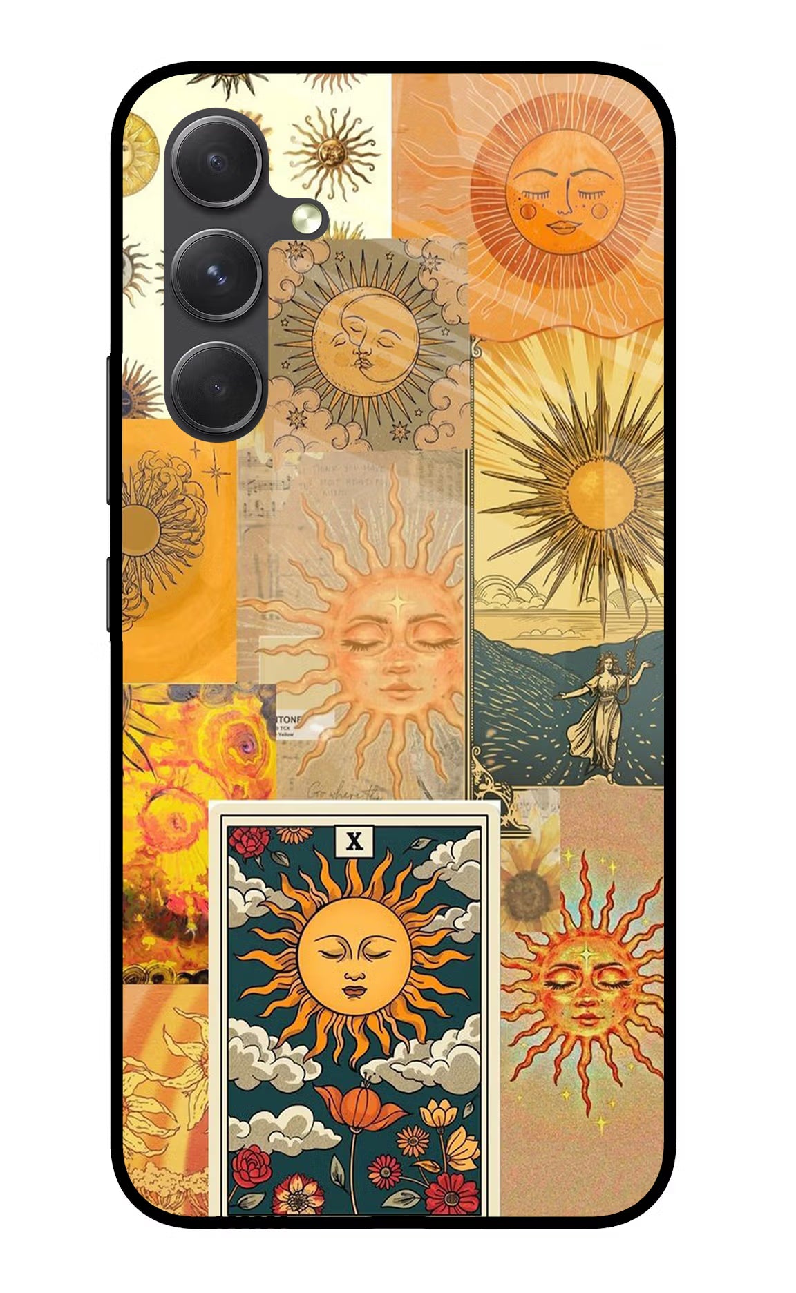 Sun Samsung A54 5G Glass Case Back Cover by Casekaro