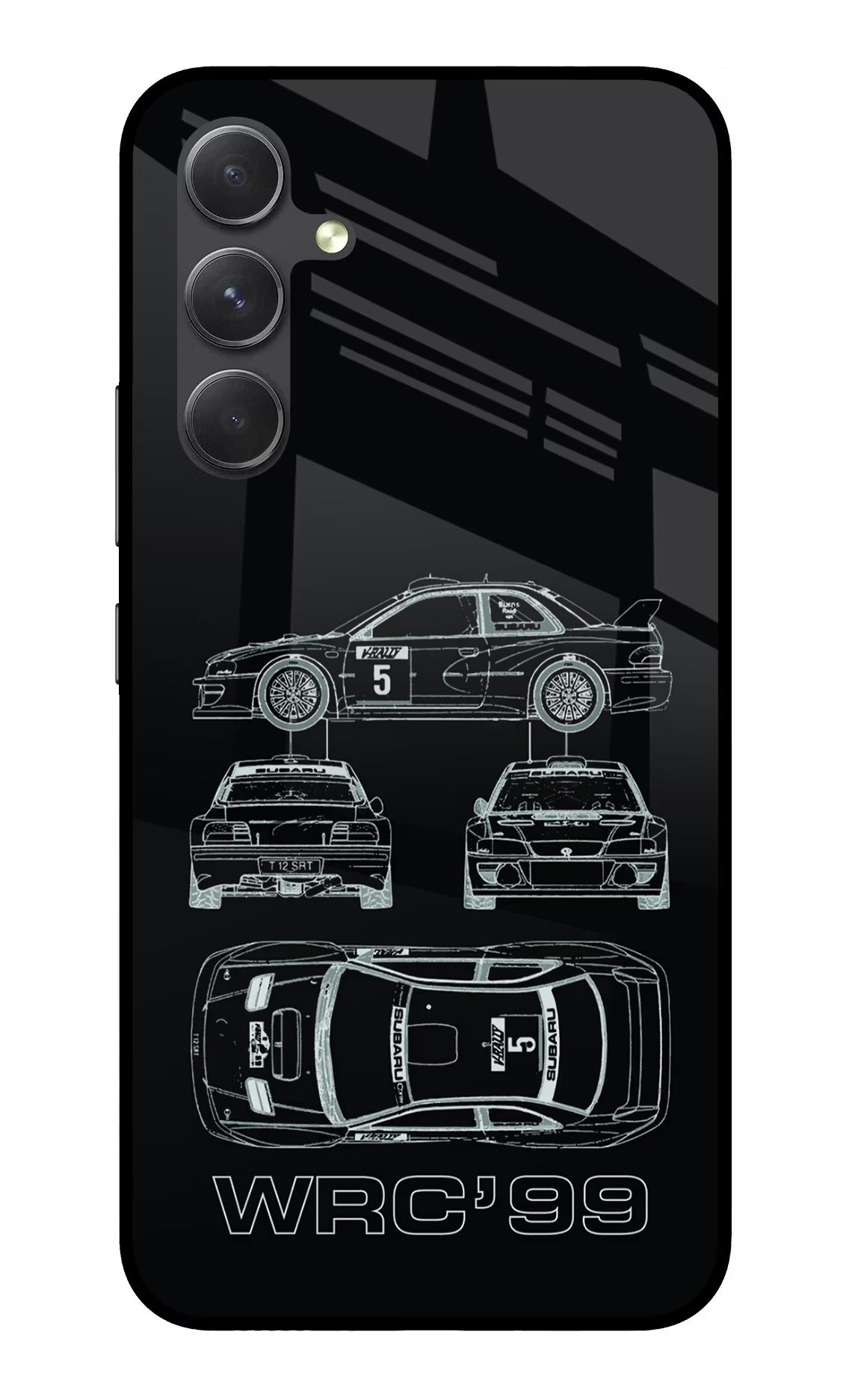 WRC'99 Samsung A54 5G Glass Case Back Cover by Casekaro