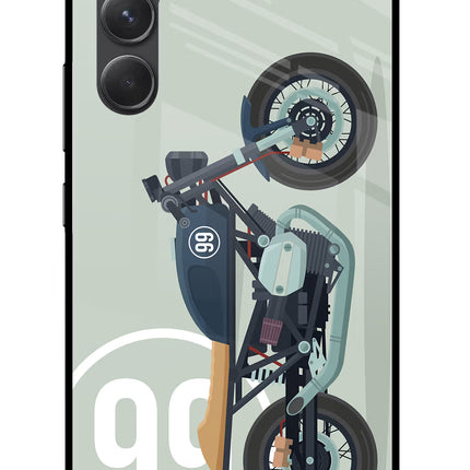 Classic Cafe Racer 99 Samsung A54 5G Glass Case Back Cover by Casekaro