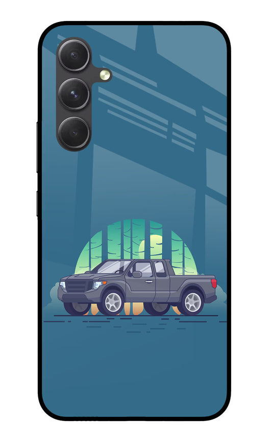 Retro Garage Vibe Samsung A54 5G Glass Case