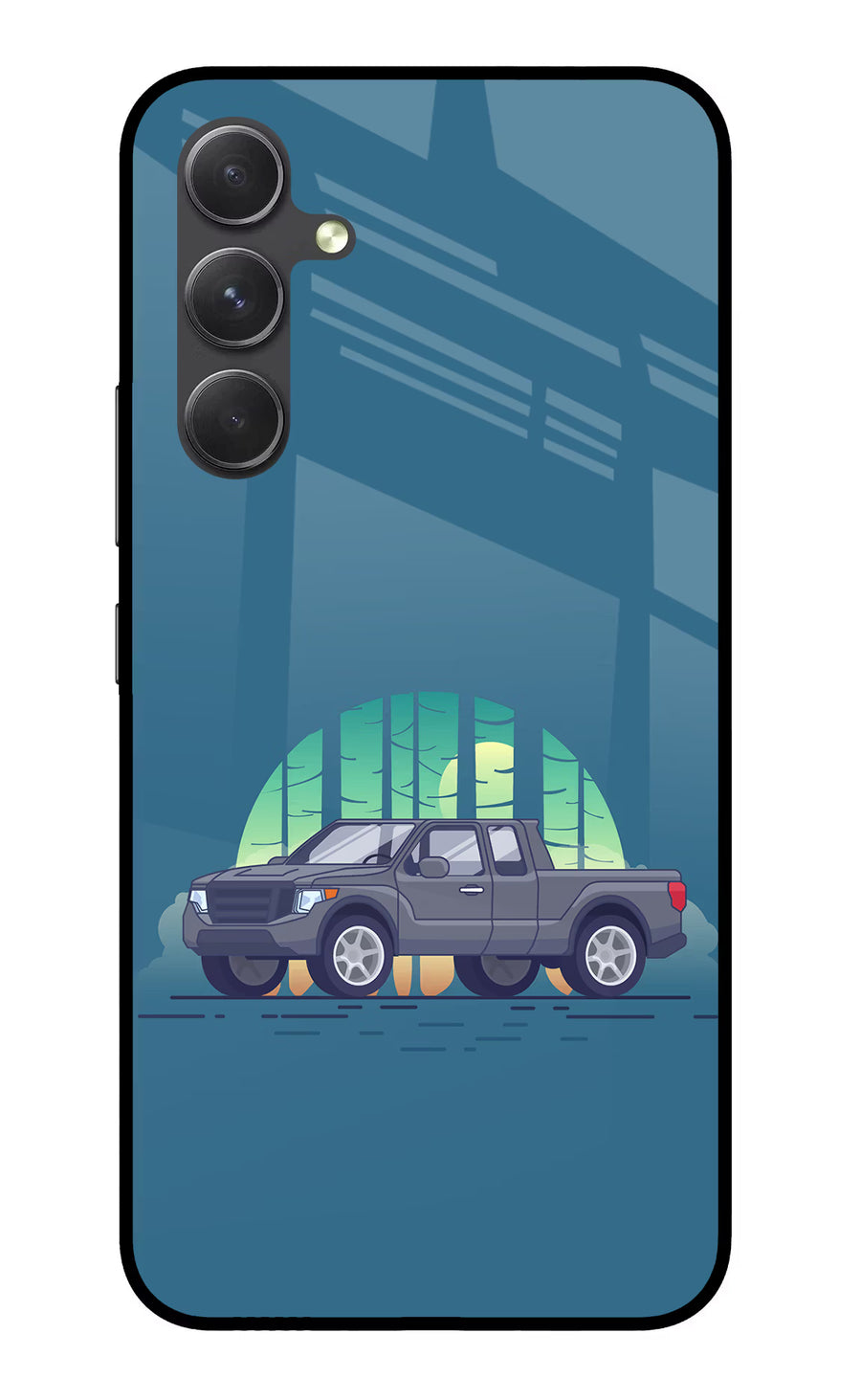 Retro Garage Vibe Samsung A54 5G Back Cover, Glass case
