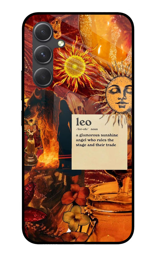 Leo Zodiac Samsung A54 5G Glass Case