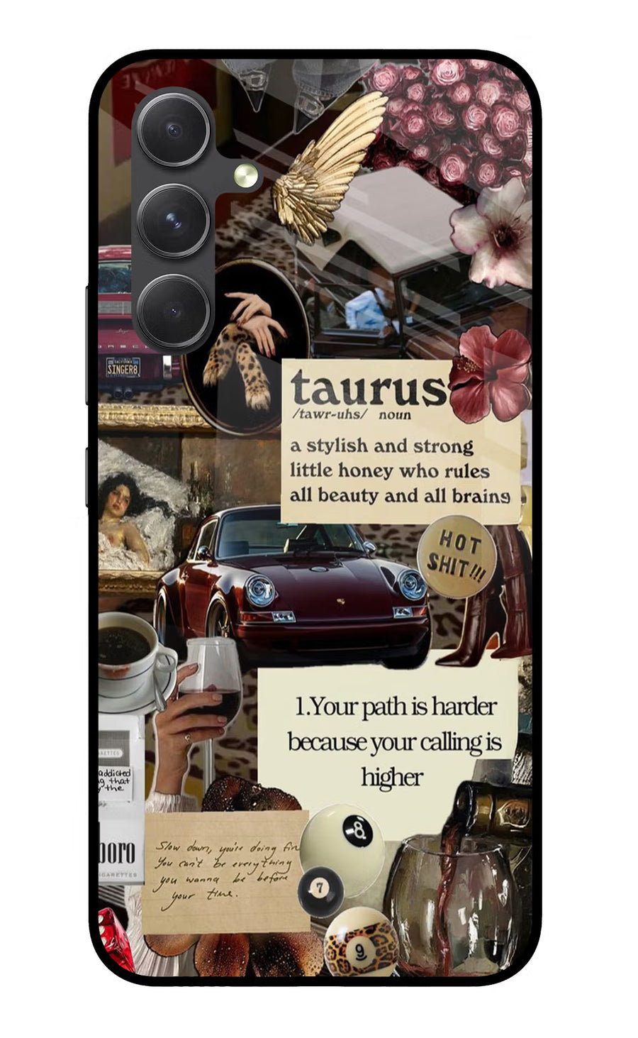 Taurus Zodiac Samsung A54 5G Back Cover, Glass case