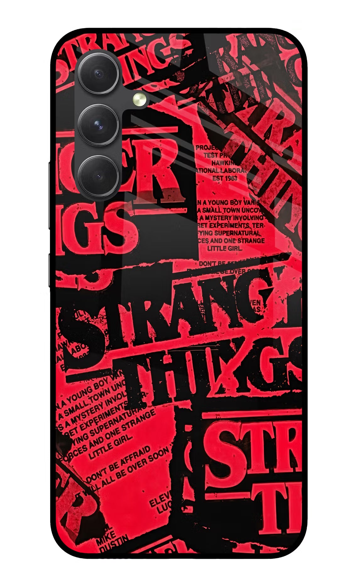 Ordinary Things Samsung A54 5G Glass Case Back Cover by Casekaro