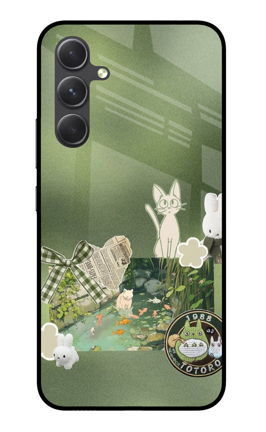Aesthetic anime Samsung A54 5G Glass Case
