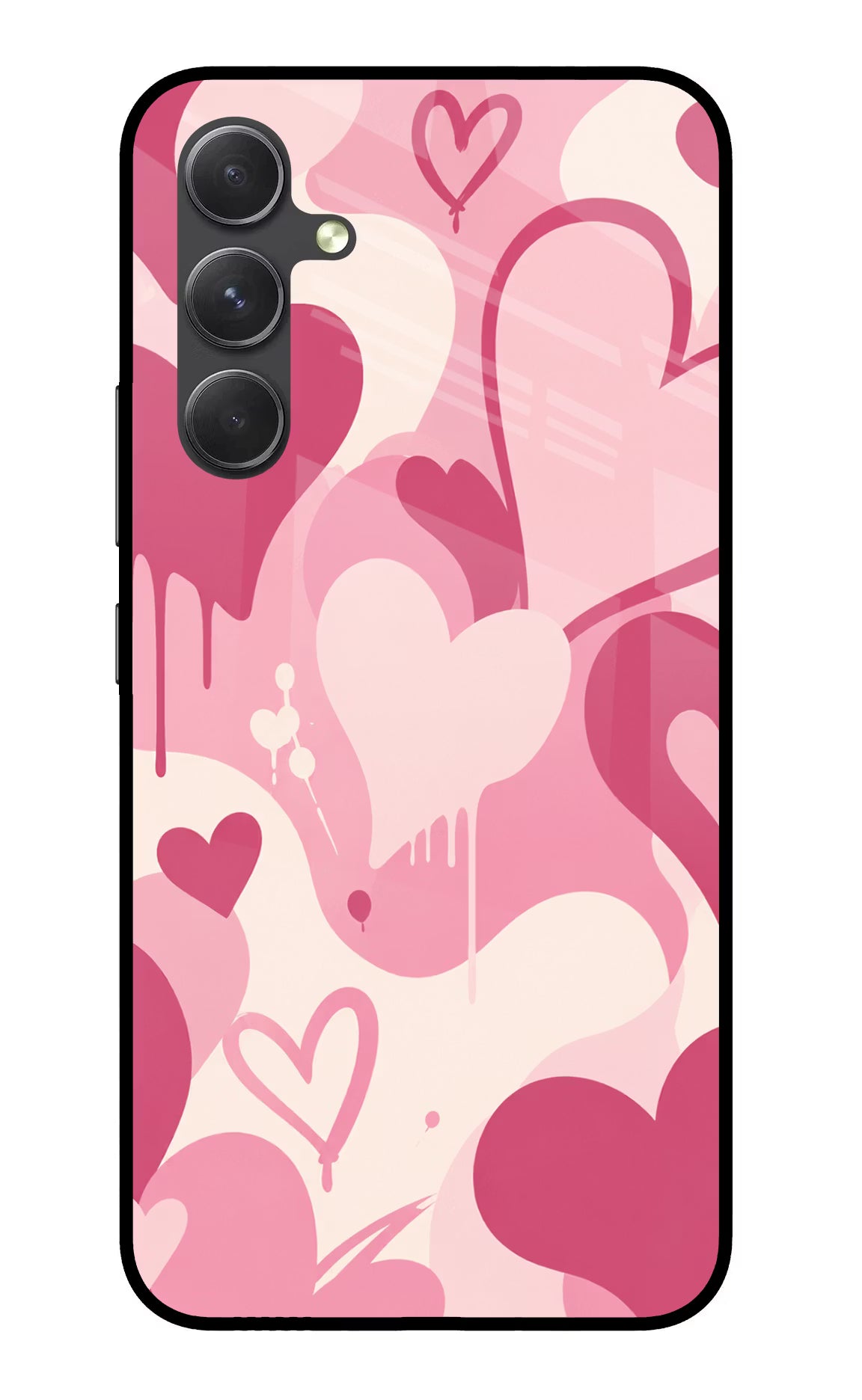 Hearty case Samsung A54 5G Glass Case Back Cover by Casekaro