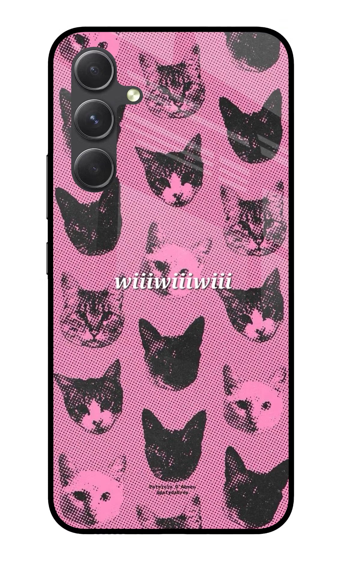 Pink Cats Samsung A54 5G Glass Case Back Cover by Casekaro