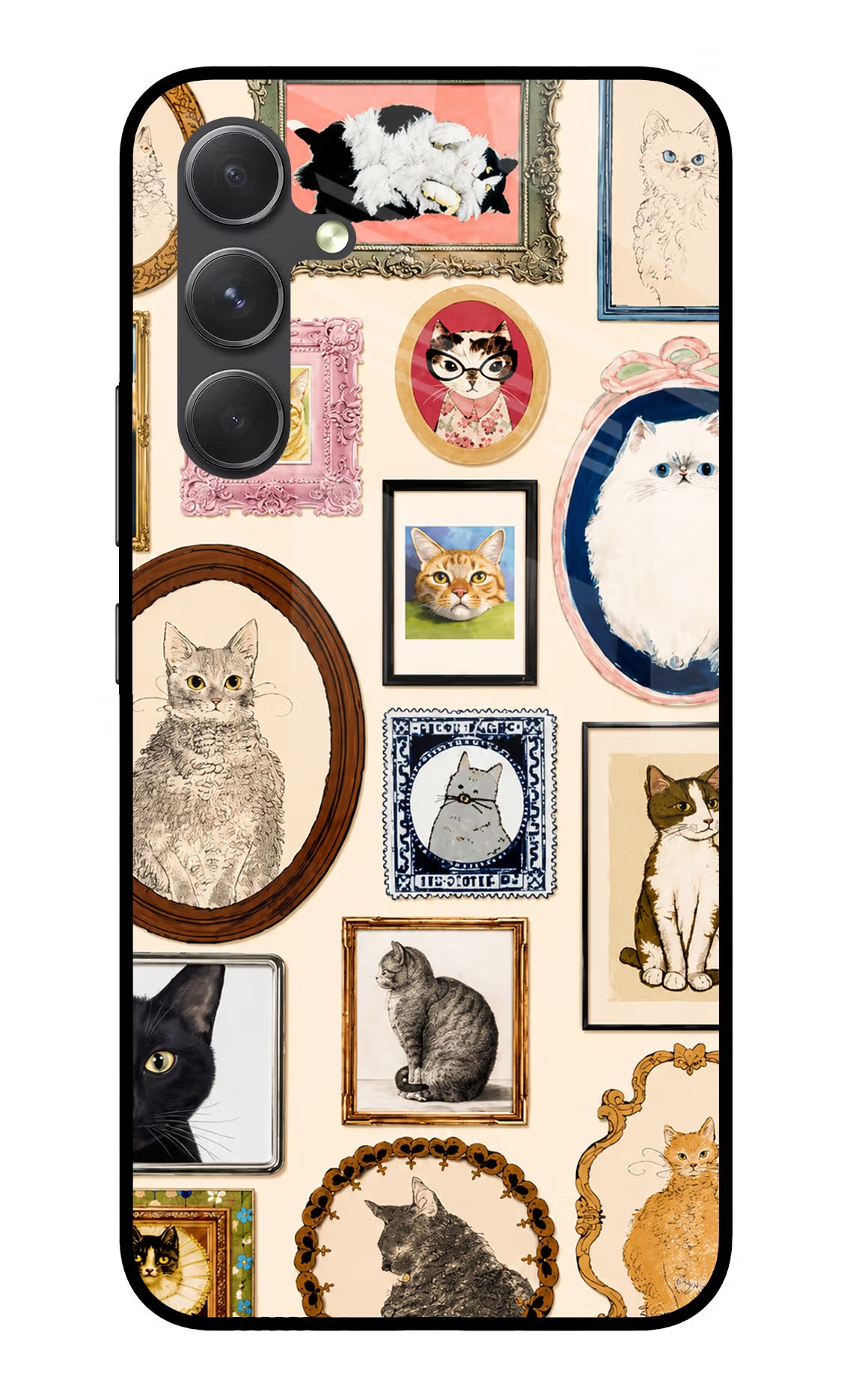 Mirror Cats Samsung A54 5G Glass Case