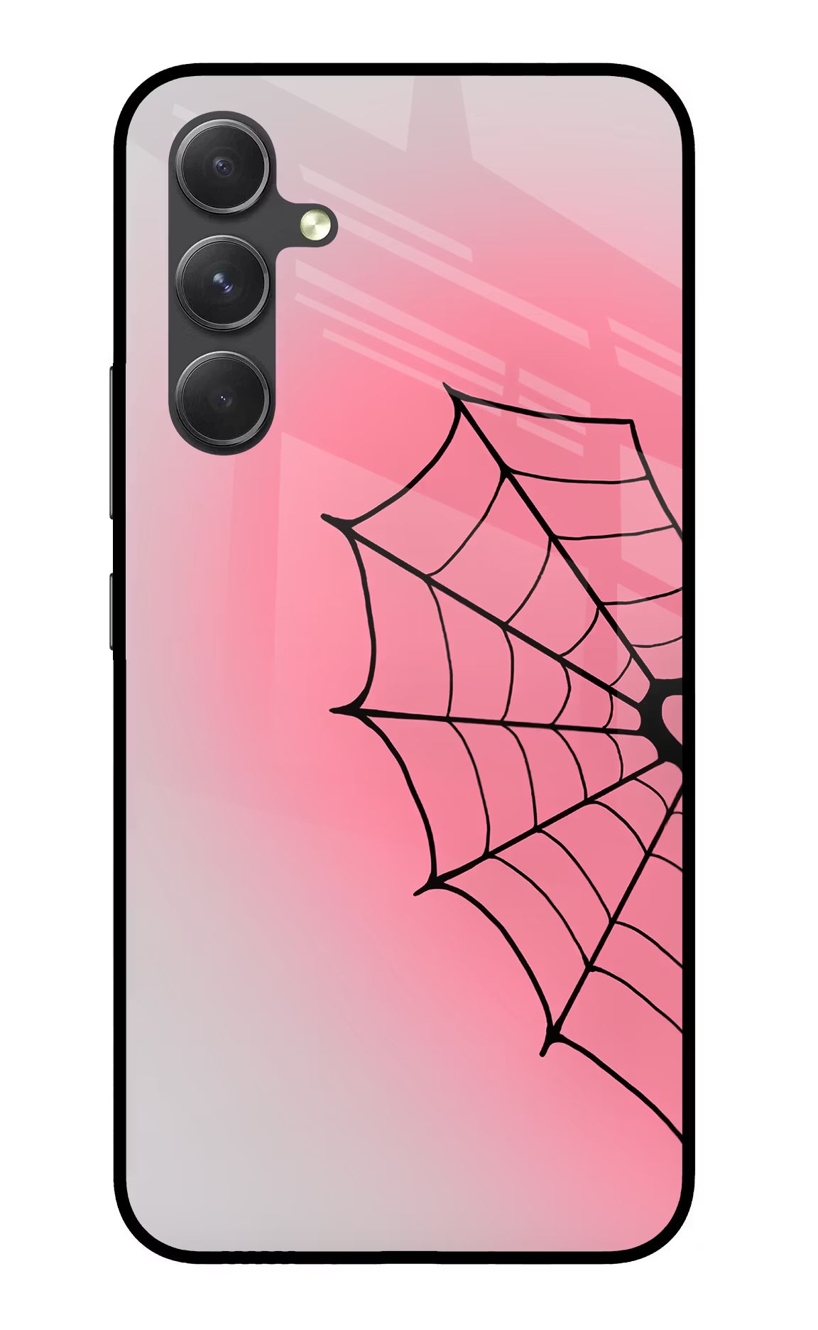 Pink Web Samsung A54 5G Glass Case