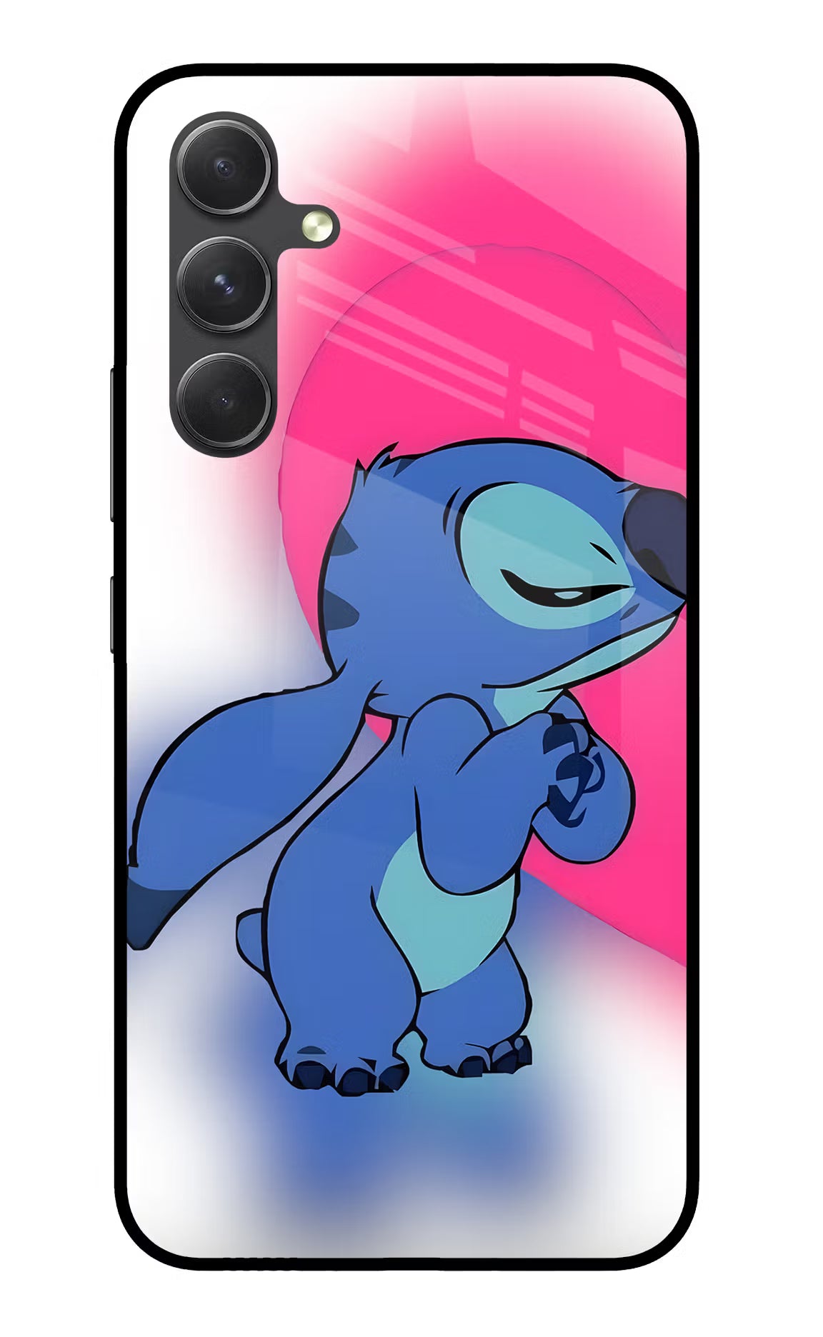 Stitch Hug Samsung A54 5G Glass Case