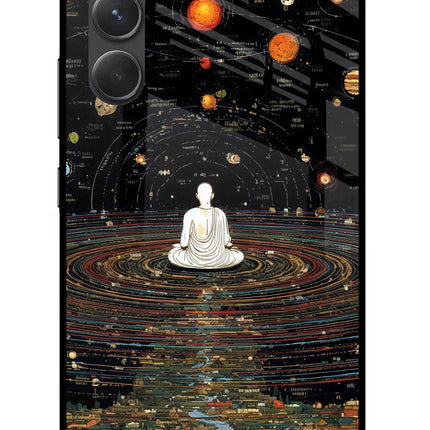 Space Monk Samsung A54 5G Glass Case Back Cover by Casekaro