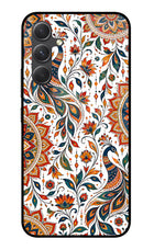 White Mayura Samsung A54 5G Glass Case