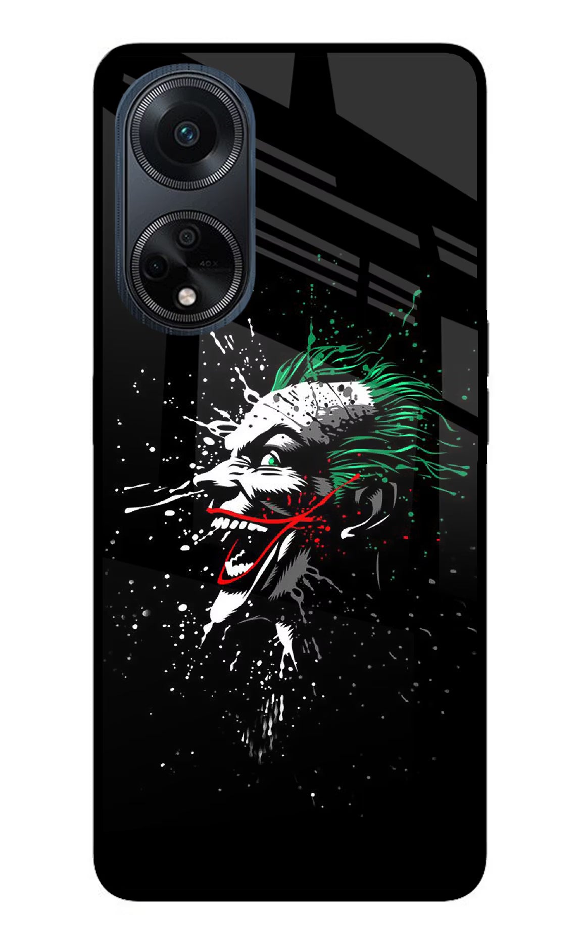 Joker Oppo F23 Glass Case Back Cover by Casekaro