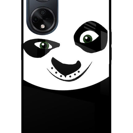 Panda Oppo F23 Glass Case Back Cover by Casekaro