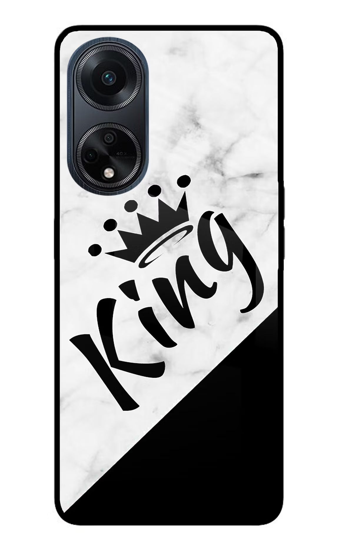 King Oppo F23 Glass Case Back Cover by Casekaro