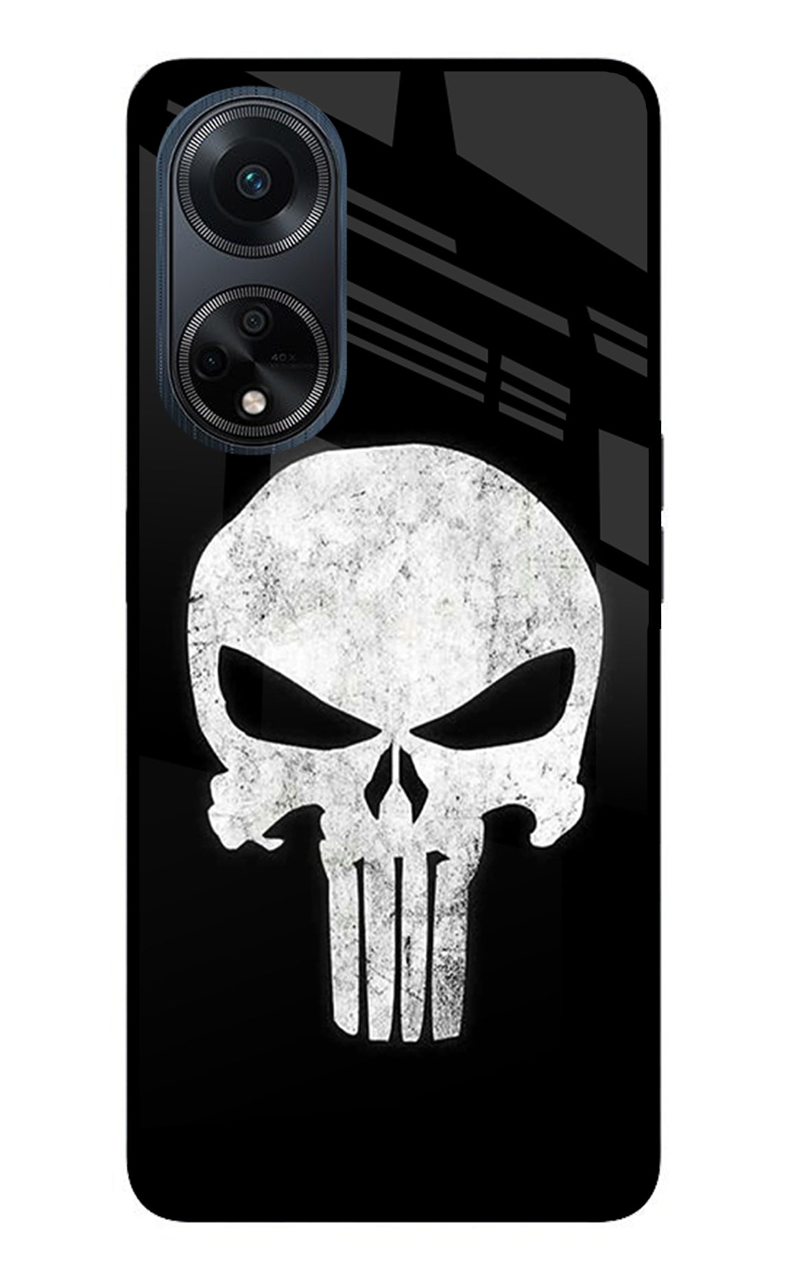 Punisher Skull Oppo F23 Glass Case
